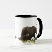 愛クマ動物そんなに私はおもしろい引用文マグ マグカップ (正面右)