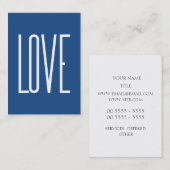 愛クラシックな青 名刺 (正面/裏面)