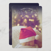 愛クラシックのクリスマスカードで編集可能 シーズンカード (正面/裏面)