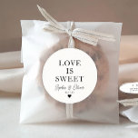 愛クラシックは甘いハートの名結婚前だ ラウンドシール<br><div class="desc">Aクラシック Black Thank You's Sticker 結婚 feat "Love is Sweet"をクラシックのフォントに貼ったステッモダンクエレガント。名前パーソナライズされたとデートで簡単に結婚出来る。</div>