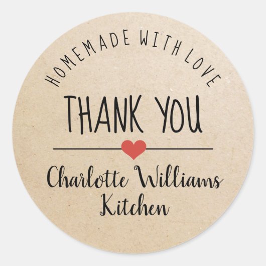 愛クラフトで自家製感謝していのクラシックラウンドs ラウンドシール (正面)