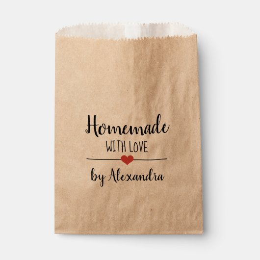 愛クラフトのスクリプト名の好意バッグと自家製 フェイバーバッグ (正面)