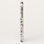 愛クリスマスのモチーフパターン緑の白い赤 Case-Mate iPhoneケース (裏面/左)