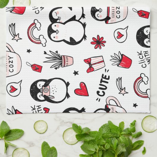 愛クリックで キッチンタオル (折り畳み)