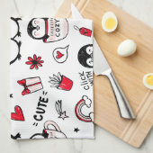 愛クリックで キッチンタオル (四つ折り)