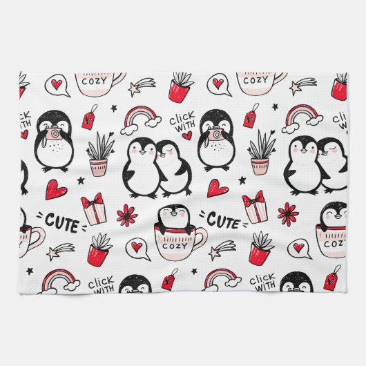 愛クリックで キッチンタオル (横)