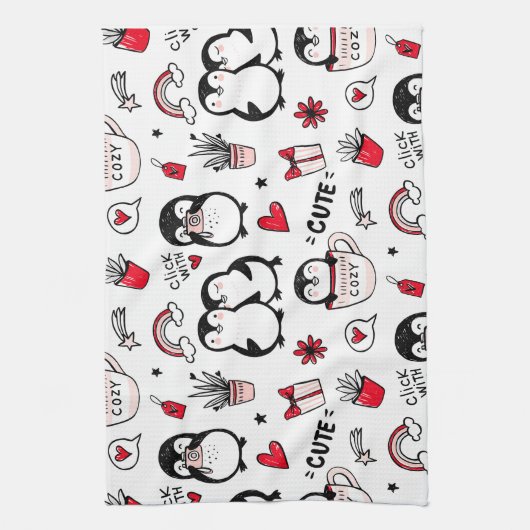 愛クリックで キッチンタオル (縦)