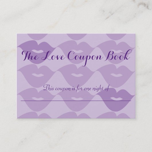 愛クーポンの綴り 割引カード (正面)