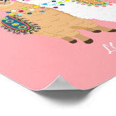 愛クールでかわいいラマ夫婦 ポスター (角)