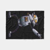 愛クール踊りダバーメカニズム男性デザインフー フリースブランケット (正面(横))