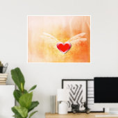 愛グランジハート ポスター (ホームオフィス)