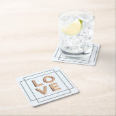 愛コースター スクエアペーパーコースター (インサイチュ)