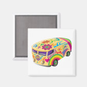 愛サイケデリックのバカラフルス夏 マグネット (正面/裏面)