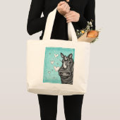 愛サイ ラージトートバッグ (正面(商品))