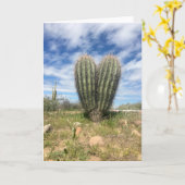 愛サグアロの挨拶状 カード (黄色い花)