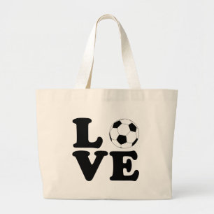 愛サッカーのトートバック ラージトートバッグ