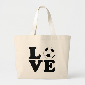 愛サッカーのトートバック ラージトートバッグ
