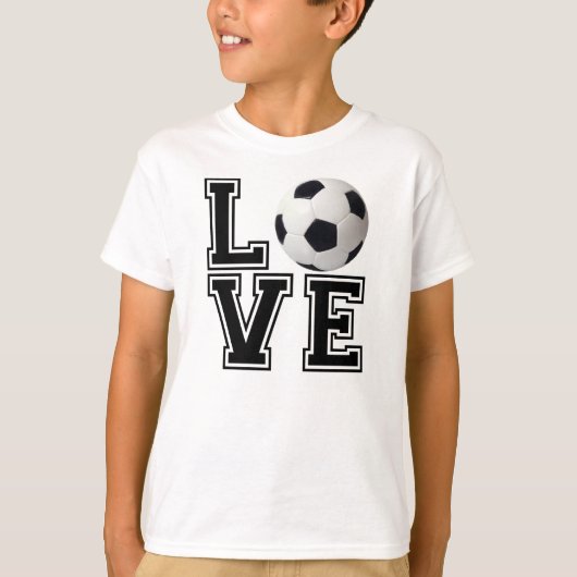 愛サッカーの大学スタイル Tシャツ (正面)