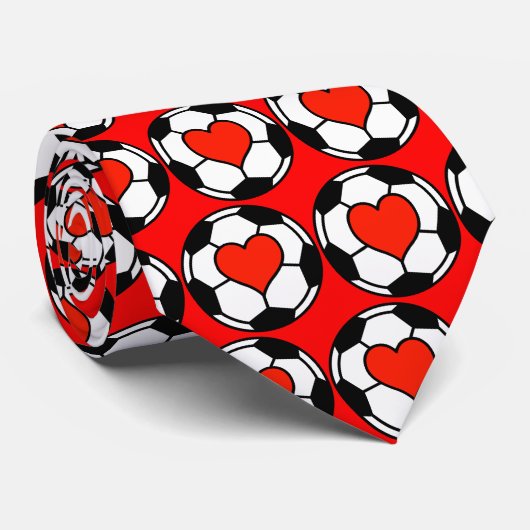 愛サッカー ネクタイ (ロール)