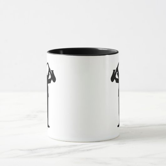 愛サックス私は非常に多くのおもしろい引用文 マグカップ (中央)