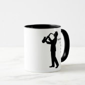 愛サックス私は非常に多くのおもしろい引用文 マグカップ (正面右)