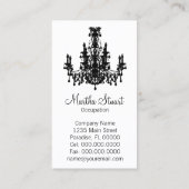 愛シャンデリアの名刺 名刺 (裏面)