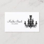 愛シャンデリアの名刺 名刺 (正面)