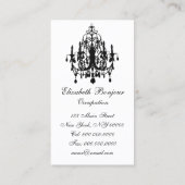 愛シャンデリアの~の名刺 名刺 (裏面)