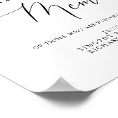 愛シンプルし素朴た記憶のサインの書 ポスター (角)