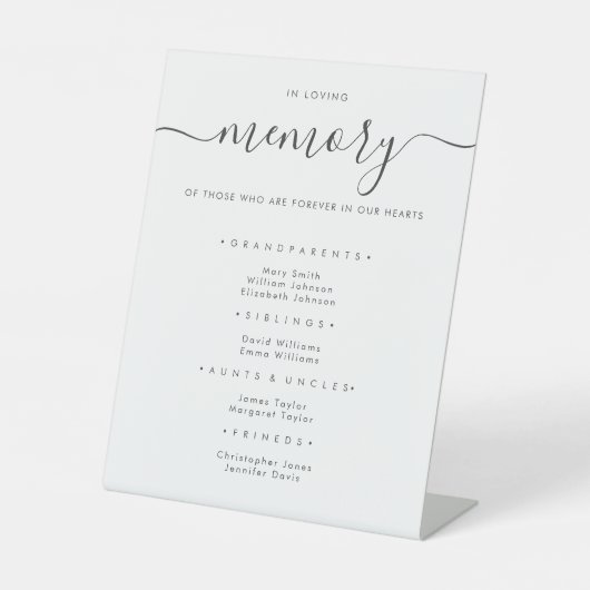 愛シンプルする記憶の中の書結婚道 台座サイン (正面)