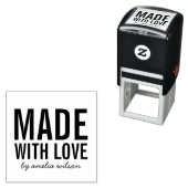 愛シンプルではっきりした作った名前でパーソナライズ セルフインキングスタンプ (インサイチュ)