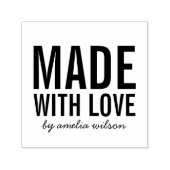 愛シンプルではっきりした作った名前でパーソナライズ セルフインキングスタンプ (デザイン)