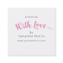 愛シンプルでエレガント作ったピンクと白の手作り