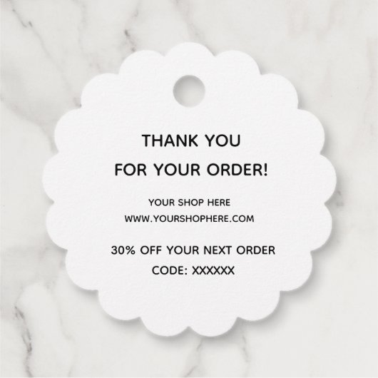 愛シンプルで手作り フェイバータグ (裏面)