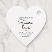 愛シンプルのハートの形を送る フェイバータグ (裏面)