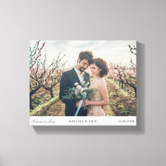 愛シンプルの写真で永遠にミニマルとミニマル キャンバスプリント (正面)