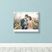 愛シンプルの写真で永遠にミニマルとミニマル キャンバスプリント (インサイチュ (ウッドフロア))