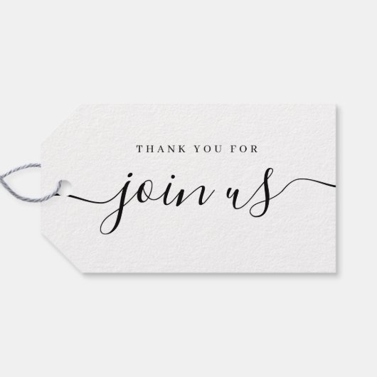 愛シンプルエレガントの台本結婚 ギフトタグ (裏面横)