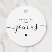 愛シンプルエレガント写真の脚本結婚本 フェイバータグ (裏面)