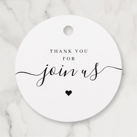 愛シンプルエレガント写真の脚本結婚本 フェイバータグ (裏面)