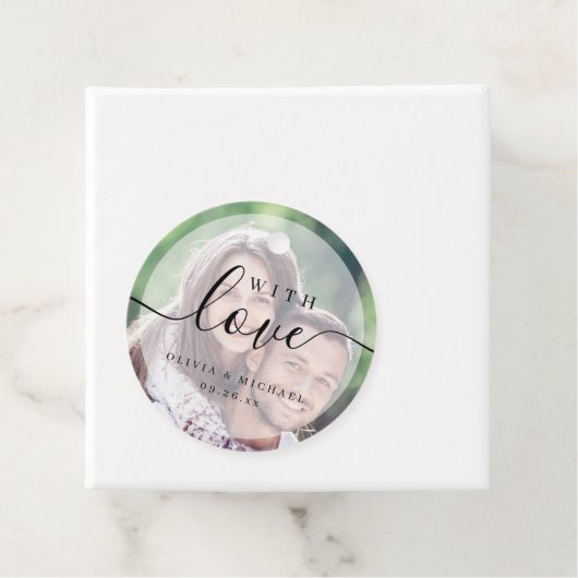 愛シンプルエレガント写真の脚本結婚本 フェイバータグ (インサイチュ)