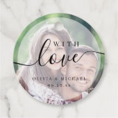 愛シンプルエレガント写真の脚本結婚本 フェイバータグ (正面)