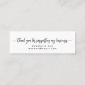 愛シンプルエレガント小作り脚本 スキニー名刺 (裏面)