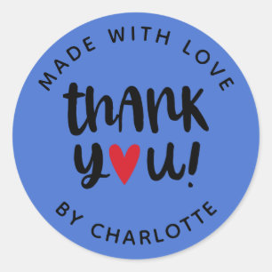 愛シンプルモダン作り有難う ラウンドシール