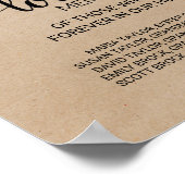 愛シンプル情フェイクの記憶のサインの中のクラフト ポスター (角)