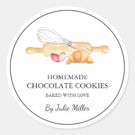 愛シンプル焼いた付きラベ小ビジネス向けラベル ラウンドシール