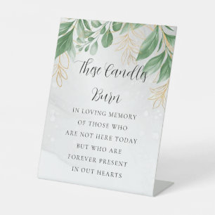 愛シンプル的記憶サインのユーカリ 台座サイン