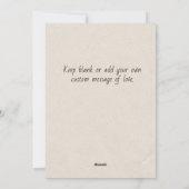 愛シンプル、エレガント金ゴールド:ハッピーバレンタインデー シーズンカード (裏面)