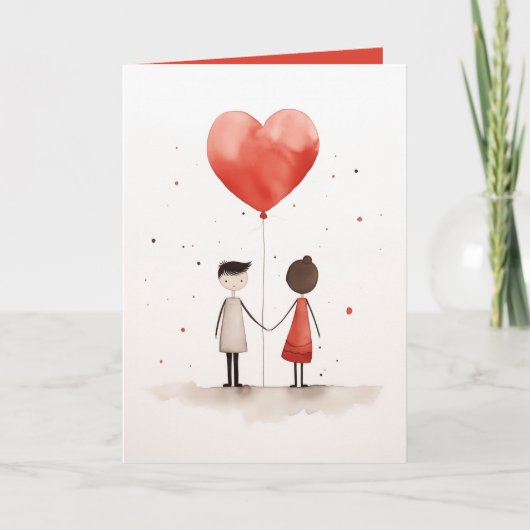 愛シンプル 招待状 (正面)