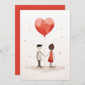 愛シンプル 招待状 (正面/裏面)